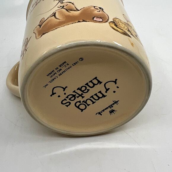 Vintage 1983 Hallmark Mug Mates "A Friend Knows How to Make You Smile" Mug 8oz - Picture 3 of 4